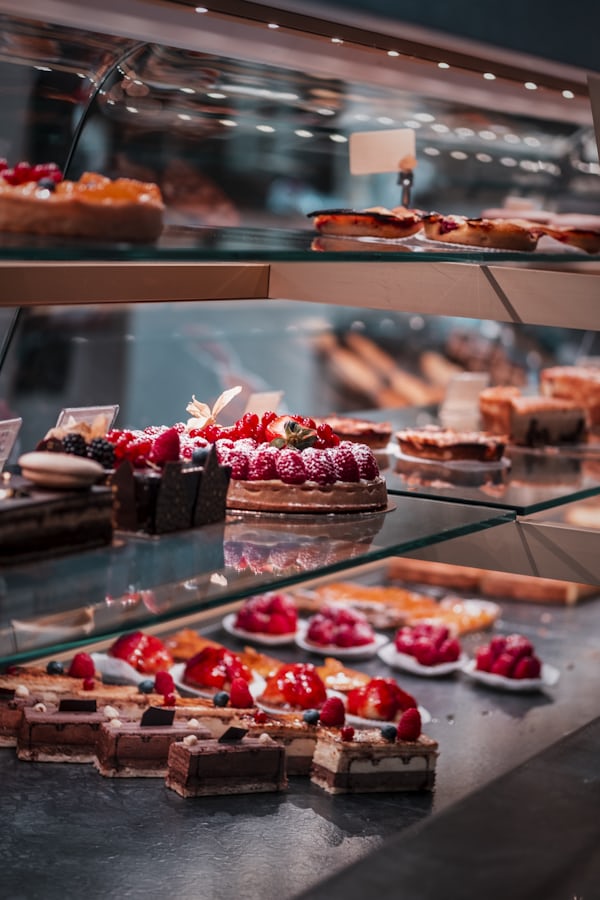Happy Customer Enjoying Bakery Item